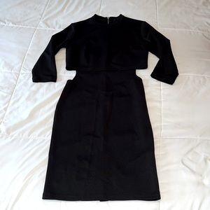 Black cutout dress